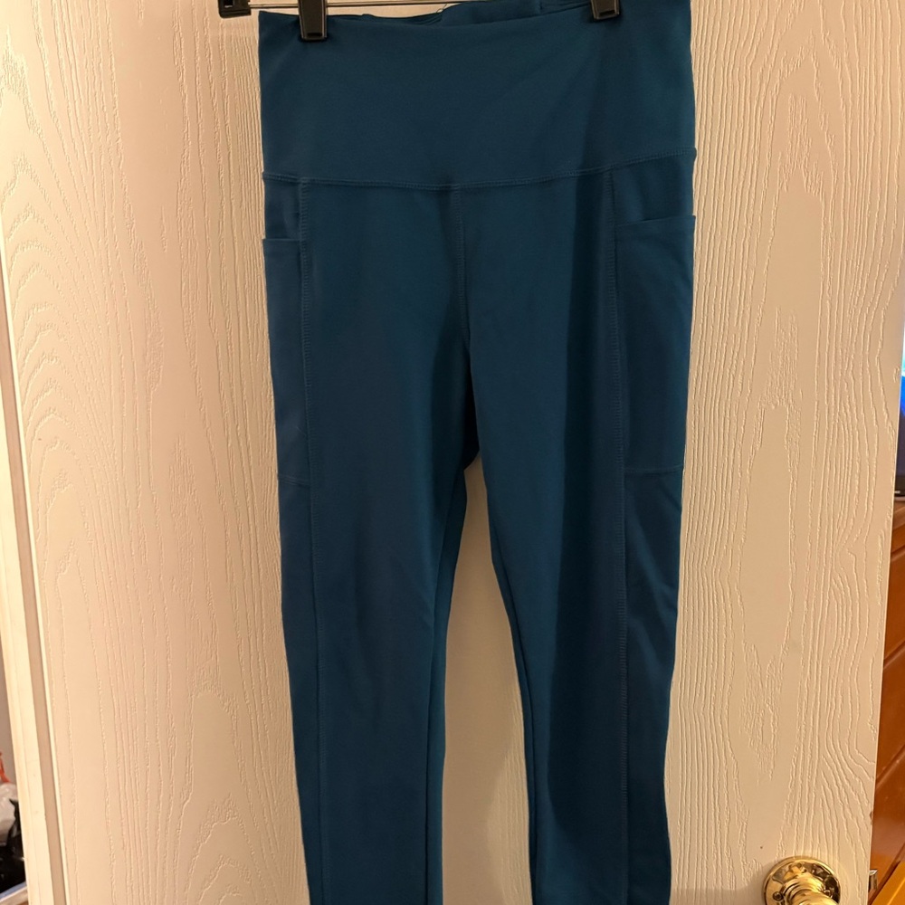 Teal High-Waisted Leggings